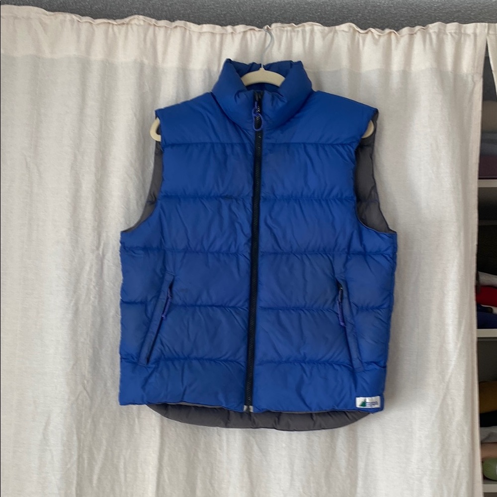 Men’s Mountain Equipment Co-op Blue Down Puffer Vest